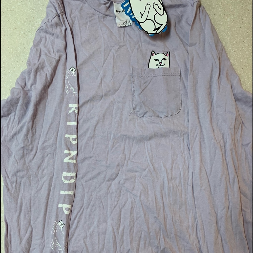 purple long sleeve tee; Zumiez